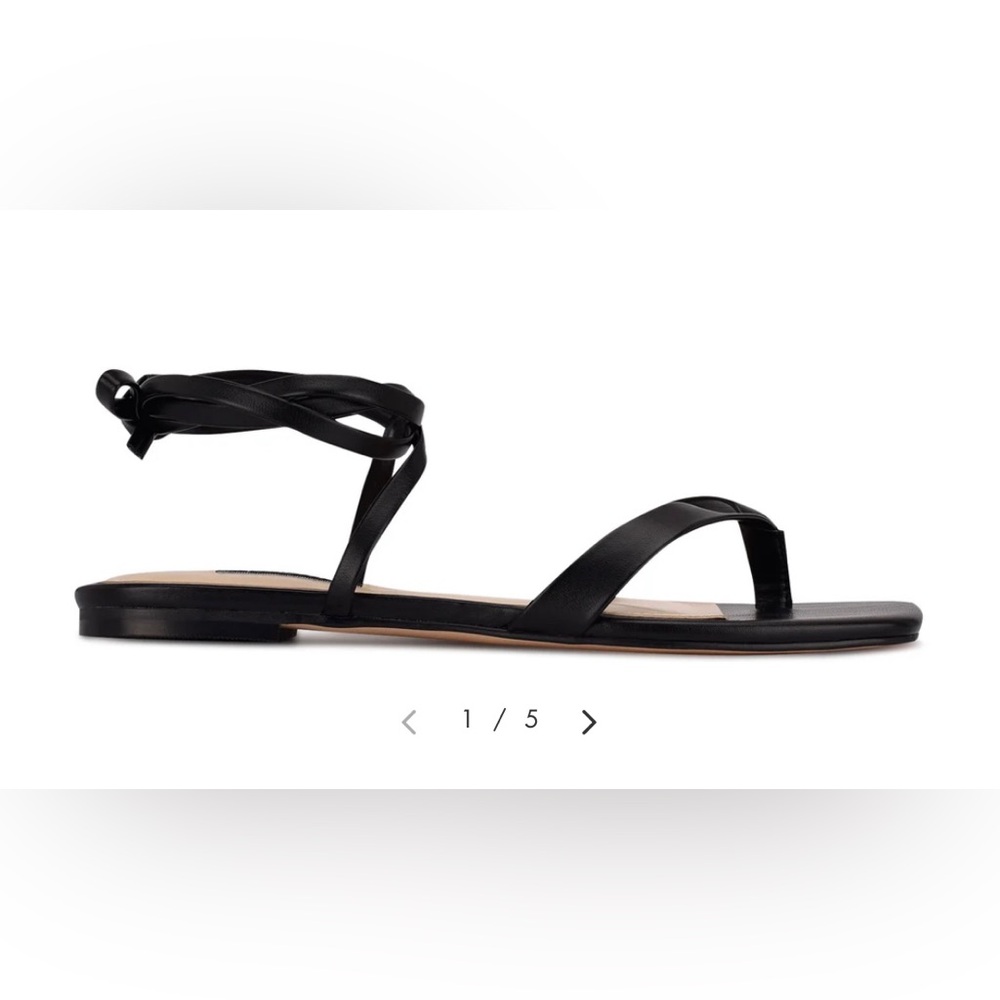 Nine West News Ankle Wrap Thong Sandal